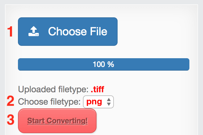 How to convert TIFF files online to PNG